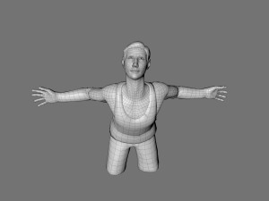 decorative man sculpture 3D Model