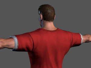 animated sportsman-rigged 3d game character 3D Model