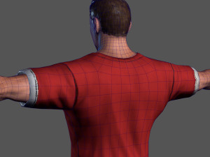 animated sportsman-rigged 3d game character Model 3D