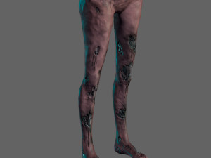 animated zombie woman-rigged 3d game character Modelo 3D
