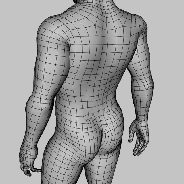 Animated Naked Man Rigged 3d Game Character Modèle 3d In Homme 3dexport