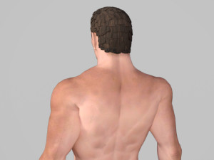 animated naked man for unreal engine unity-rigged 3d game character Model 3D