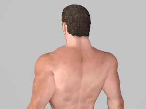 pria telanjang animasi untuk karakter game 3d yang dilengkapi kesatuan mesin yang tidak nyata Model 3D