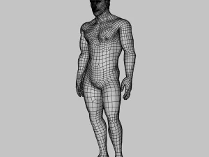 pria telanjang animasi untuk karakter game 3d yang dilengkapi kesatuan mesin yang tidak nyata Model 3D