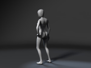 woman in bikini-rigged 3d game character 3D Модель