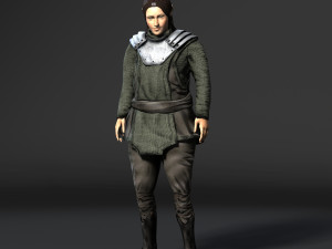 elf warrior-rigged 3d game character Model 3D