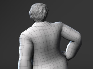 business woman-rigged 3d game character 3D Модель