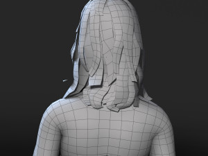 woman in bikini-rigged 3d game character low-poly 3D Model