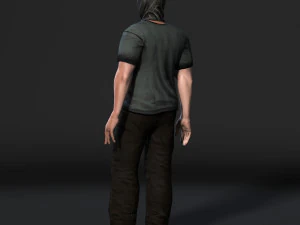 personagem de jogo 3D animado de gangue manipulado por baixo poli Modelo 3D