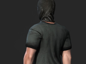 animated gang man-rigged 3d game character low-poly 3D-Modell