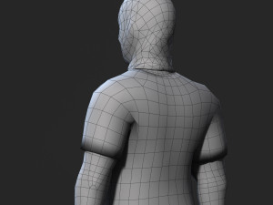 animated gang man-rigged 3d game character low-poly 3D-Modell