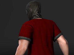 animated gang man-rigged 3d game character low-poly Modèle 3D
