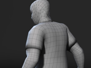 animated gang man-rigged 3d game character low-poly Modèle 3D