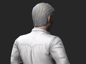 animated old man-rigged 3d game character low-poly 3D मॉडल