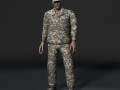 animated soldier man-rigged 3d game character low-poly 3D 模型
