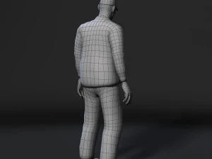 animated soldier man-rigged 3d game character low-poly 3D Model