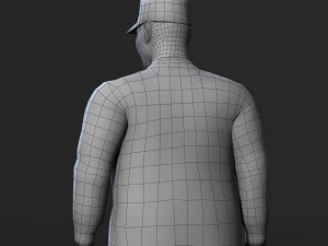 animated soldier man-rigged 3d game character low-poly 3D Model