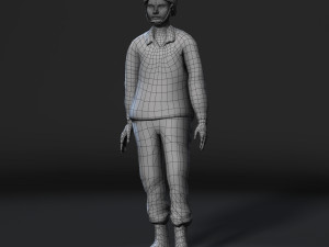 animated soldier woman-rigged 3d game character low-poly 3D 模型