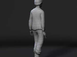 animated soldier woman-rigged 3d game character low-poly 3D 模型