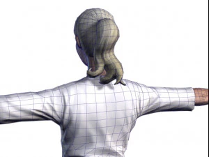 nurse woman-rigged 3d game character 3d mode 3D Model