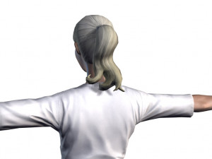nurse woman-rigged 3d game character 3d mode 3D Модель