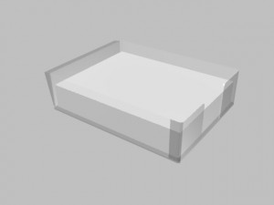 office item - paper organizer tray 3D Model
