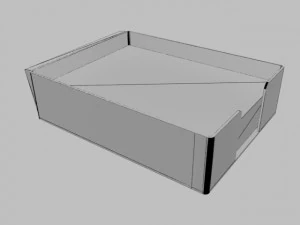 office item - paper organizer tray 3D Model