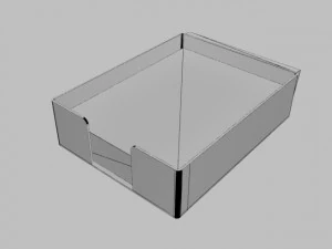 office item - paper organizer tray 3D Model