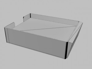 office item - paper organizer tray 3D Model