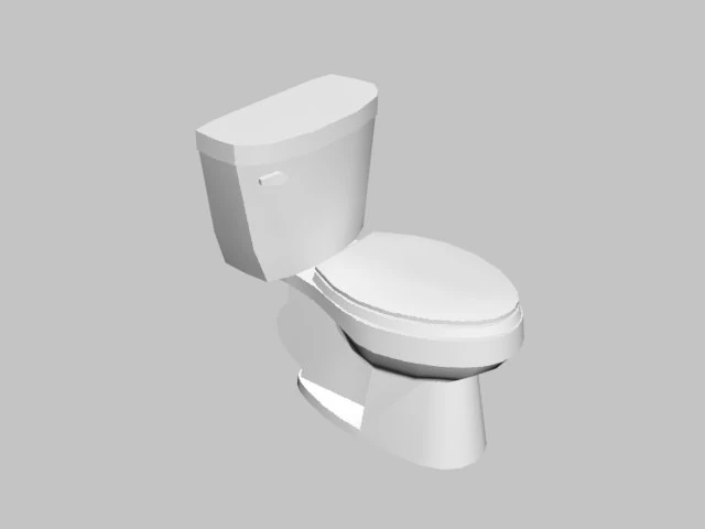 toilet 3D Model .c4d .max .obj .3ds .fbx .stl .blend 