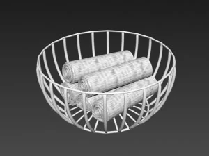 花瓶とタオル 3Dモデル