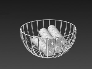 vase with towel Model 3D