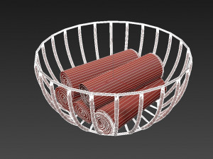 vase with towel Model 3D