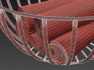 vase with towel Model 3D