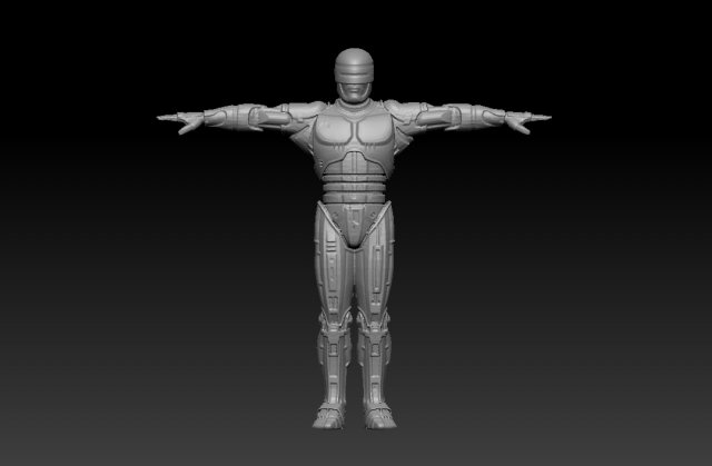 robocop 3D Model .c4d .max .obj .3ds .fbx .stl .blend 