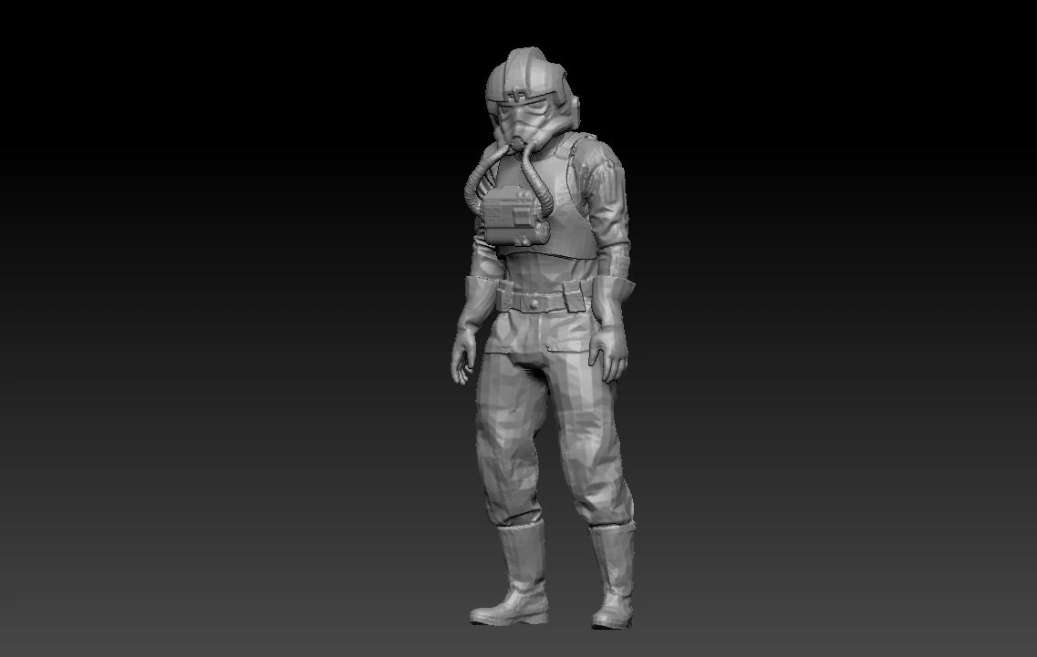 soldier- pilot deathtrooper 3D Model .c4d .max .obj .3ds .fbx .stl .blend