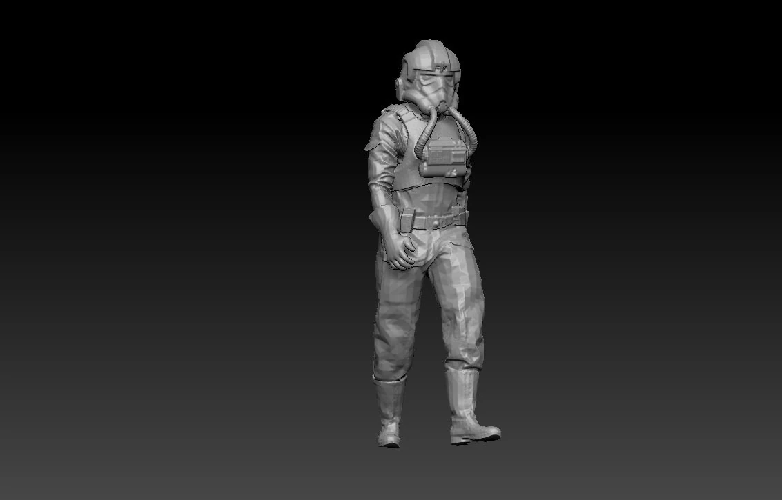 animated soldier- pilot deathtrooper 3D Model .c4d .max .obj .3ds .fbx .stl .blend 
