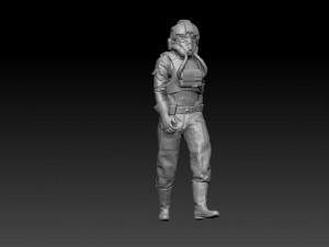 animated soldier- pilot deathtrooper 3D 모델