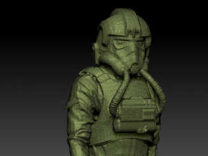 animated soldier- pilot deathtrooper 3D 모델