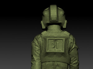 animated soldier- pilot deathtrooper 3D 모델