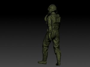 animated soldier- pilot deathtrooper 3D 모델