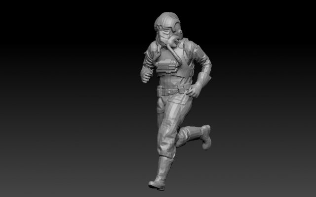 soldier- pilot deathtrooper 3D Model .c4d .max .obj .3ds .fbx .stl .blend 