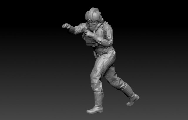 soldier- pilot deathtrooper 3D Модель .c4d .max .obj .3ds .fbx .stl .blend 