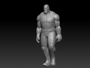 thanos - animated rigged character 3D Model