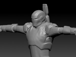 statue war machine 3D Model