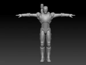 statue war machine 3D Model
