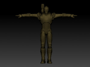 statue war machine 3D Model