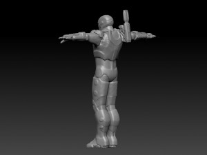 statue war machine 3D Model