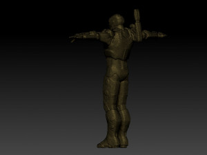 statue war machine 3D Model
