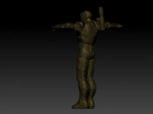 statue war machine 3D Model
